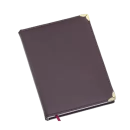 Agenda Diária Capa Lisa Vinho