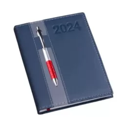 Agenda Diária Capa Vertical Azul LG134L