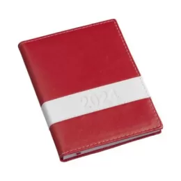 Agenda Diária Capa Horizontal Vermelha LG136L