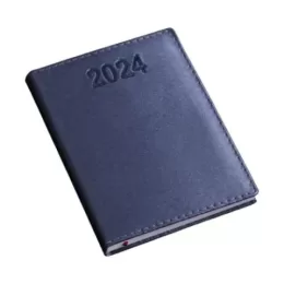 Agenda Diária Capa Metalizada Lisa Azul LG180L