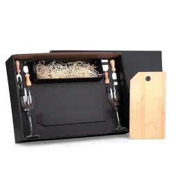 Kit Queijo E Champagne 7 Pçs SMKT-90197