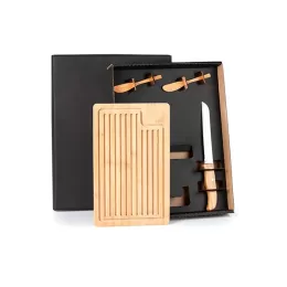 Kit Migalheira com Faca e Espátulas 4 Pçs SMKT-90205