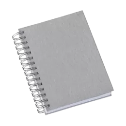 Agenda Wire-o Metalizada Lisa Prata Com Bolsa Interna