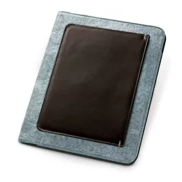 Pasta A4 em Feltro e Couro
