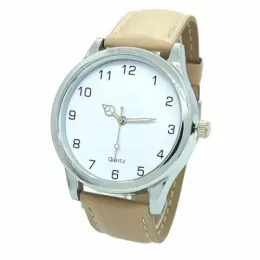 Relógio de Pulso Personalizado para Brinde Linha Cromo Couro EST-CCF1010PCBE2