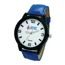 Relógio de Pulso Personalizado para Brinde Linha Black Couro EST-CPF1010PCB