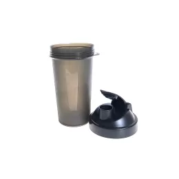 Coqueteleira Preta Translúcida 600ml LT-447