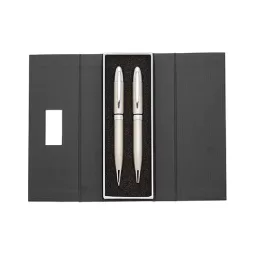 Conjunto Caneta e Lapiseira Metal ER180PAR-BCO