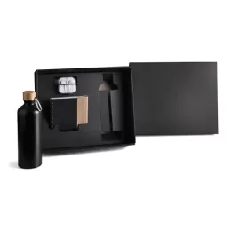 Kit Garrafa, Caderno e Fone 4 Pçs SMKT-90284