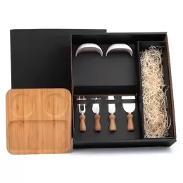 Conjunto para Petisco com Espaço para Garrafa 7 Pçs SMKT-9043A