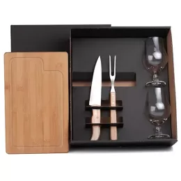 Kit para Churrasco com Copos 5 Pçs SMKT-9044W