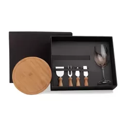Conjunto Taça, Tábua e Utensílios 6 Pçs SMKT-9045H