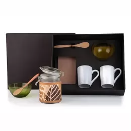 Kit Matinal com 2 Canecas e Acessórios 5 Pçs SMKT-90A04