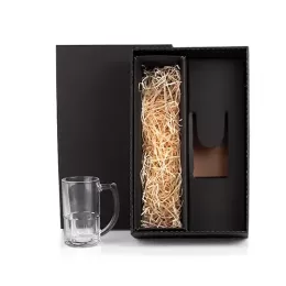 Caneca de Vidro p/ Chopp / Cerveja 340ml 1 Pç com Espaço para a Garrafa SMVI-18341