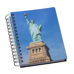 Agenda Wire-o Personalizada na Capa e Contra Capa com Imagem Fotográfica