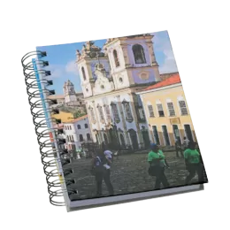 Agenda Wire-o Personalizada na Capa e Contra Capa com Imagem Fotográfica