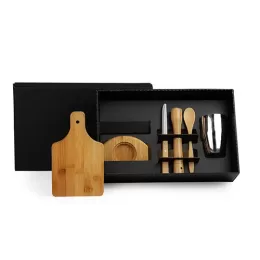 Kit Para Caipirinha Em Bambu 6 Pçs SMKE-00443