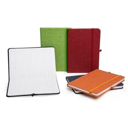 Caderneta Personalizada em Linho com Porta Caneta 06104