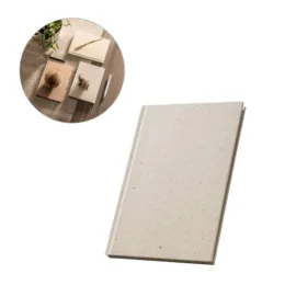 Caderno A5 em Matéria Orgânica de Elefante (95%) e Algodão de Trapo (5%) com Páginas Pautadas Reciclado SP93587