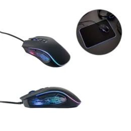 Mouse para Jogos em ABS com Acabamento em Borracha SP97133