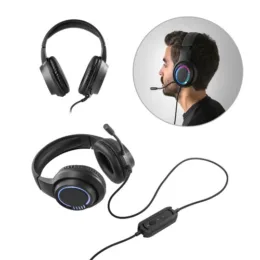 Fones de Ouvido para Jogos com Microfone de Alta Qualidade Incorporado com Luzes RGB SP97135