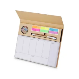 Bloco de Anotações com Autoadesivos e Caneta 15222