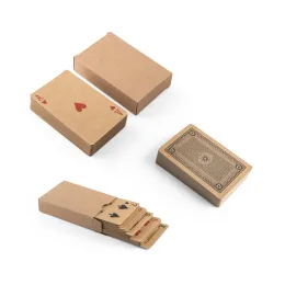 Baralho de 54 Cartas Clássicas em Papel Kraft SP98149