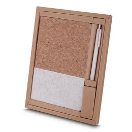 Kit Escritório Capa em Cortiça e Caneta P Reciclado AI-CAD300