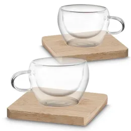 Conjunto de xícaras de vidro AI-CV300