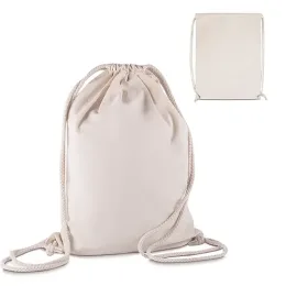 Sacola/Mochila em algodão 145g/m² (41x33x10cm) AI-BP0010